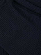 LS JUMPER W DRAPED SCARF NECK