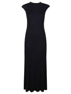 SLEEVELESS LONG DRESS RIBEBD