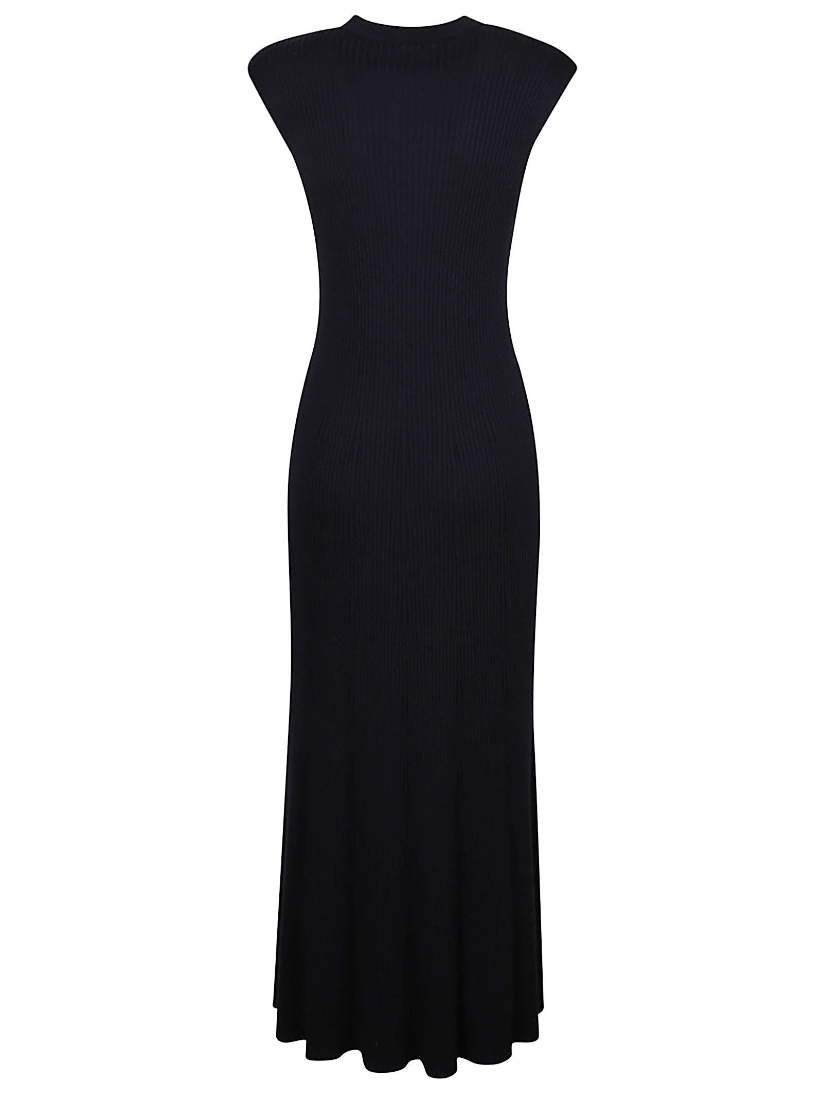 SLEEVELESS LONG DRESS RIBEBD