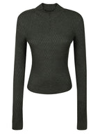 RIBBED LONG SLEEVE POLO