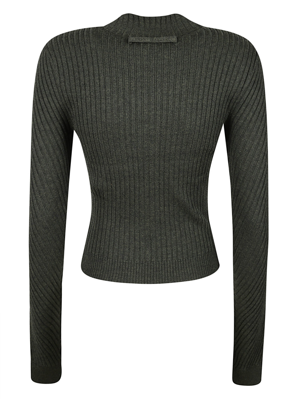 RIBBED LONG SLEEVE POLO