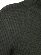 RIBBED LONG SLEEVE POLO