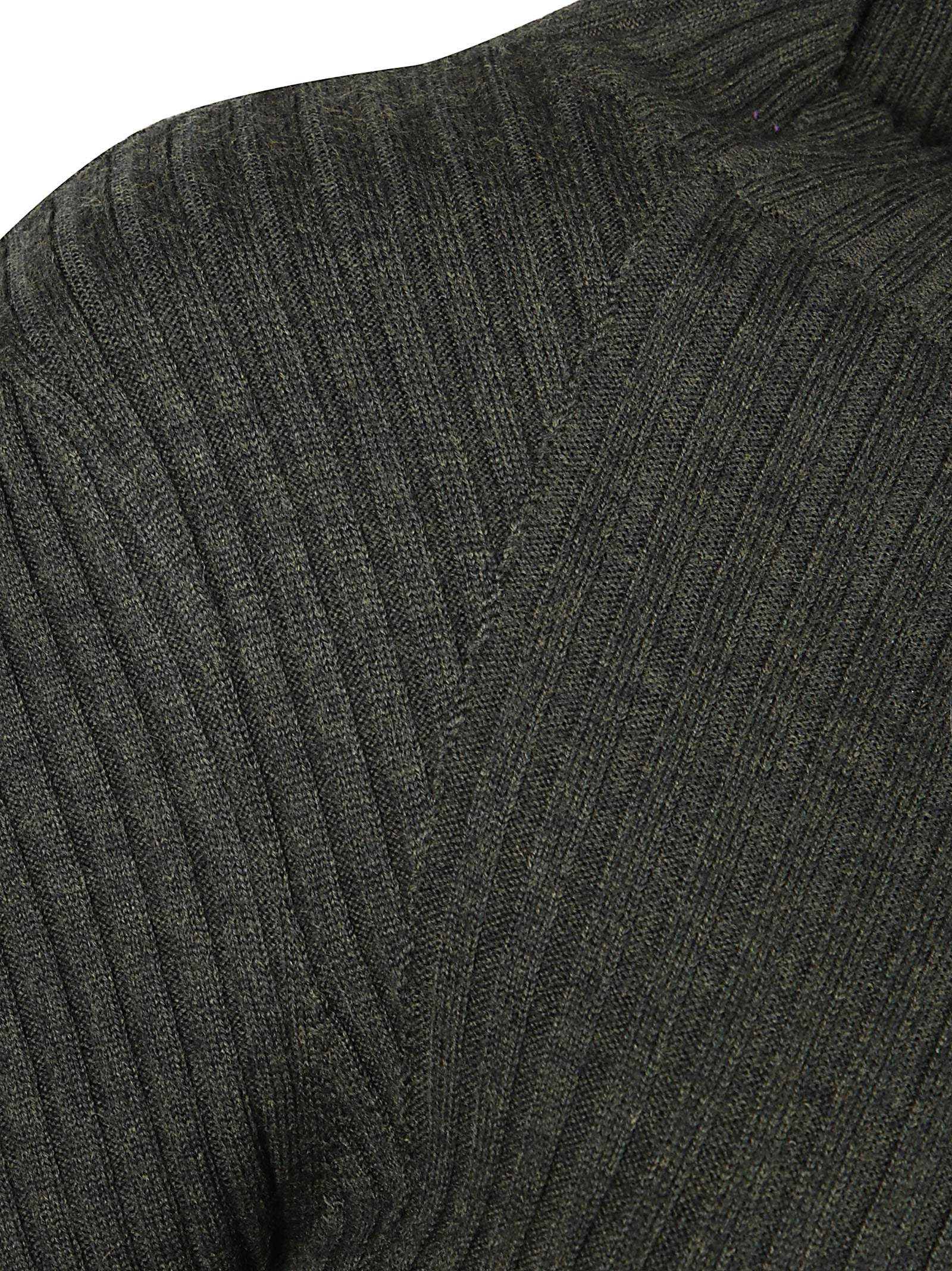 RIBBED LONG SLEEVE POLO