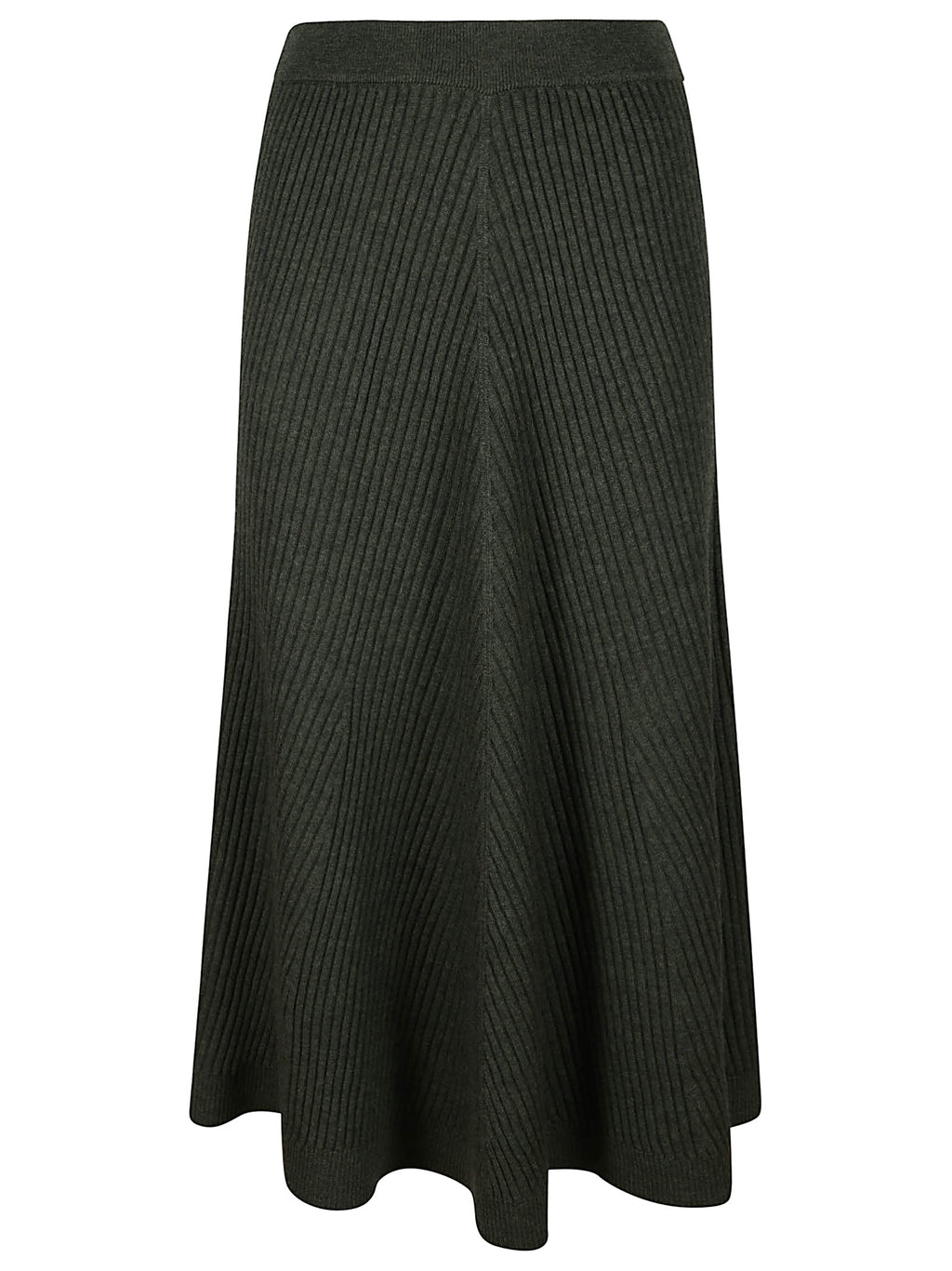 RIBBED MIDI SKIRT