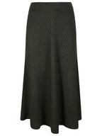 RIBBED MIDI SKIRT