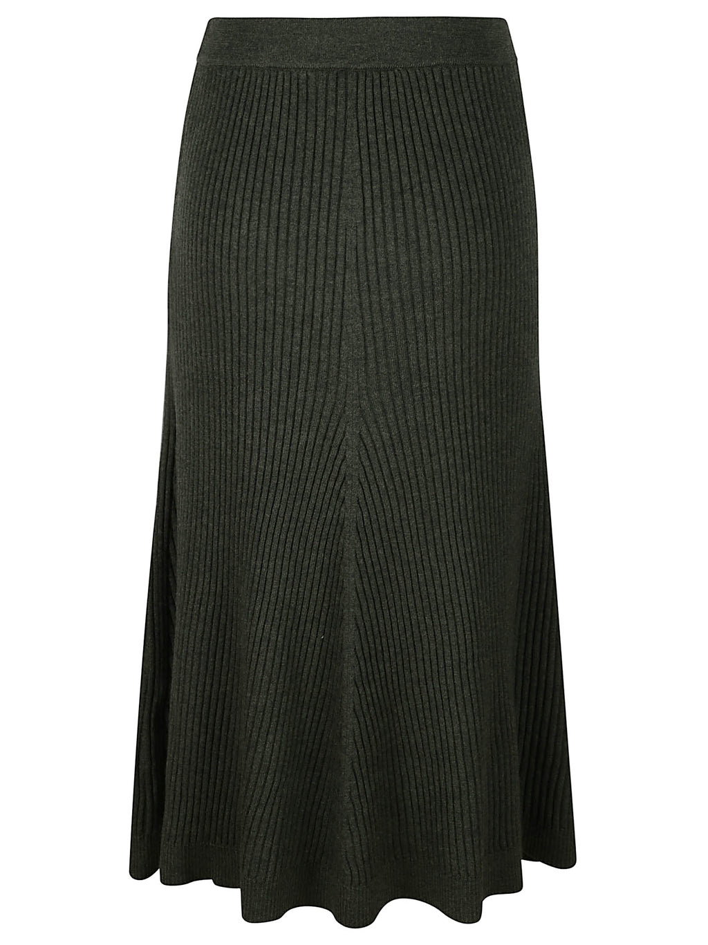 RIBBED MIDI SKIRT