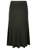 RIBBED MIDI SKIRT