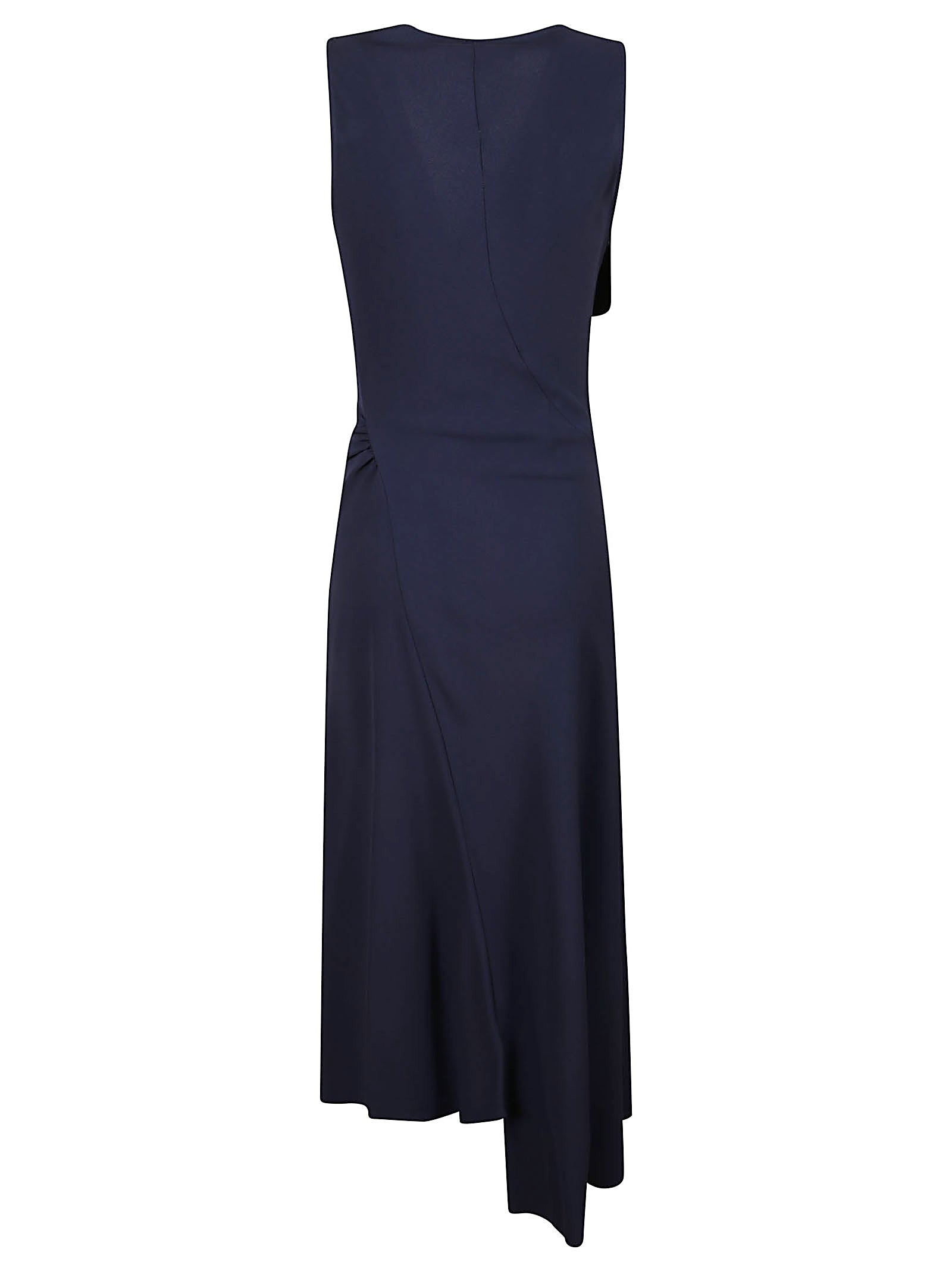 SLEEVELESS DRAPED MID DRESS