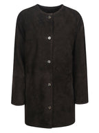 WAREN OVAL SHAPED SUEDE COAT