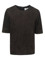 ZAIDA SUEDE BOXY TSHIRT