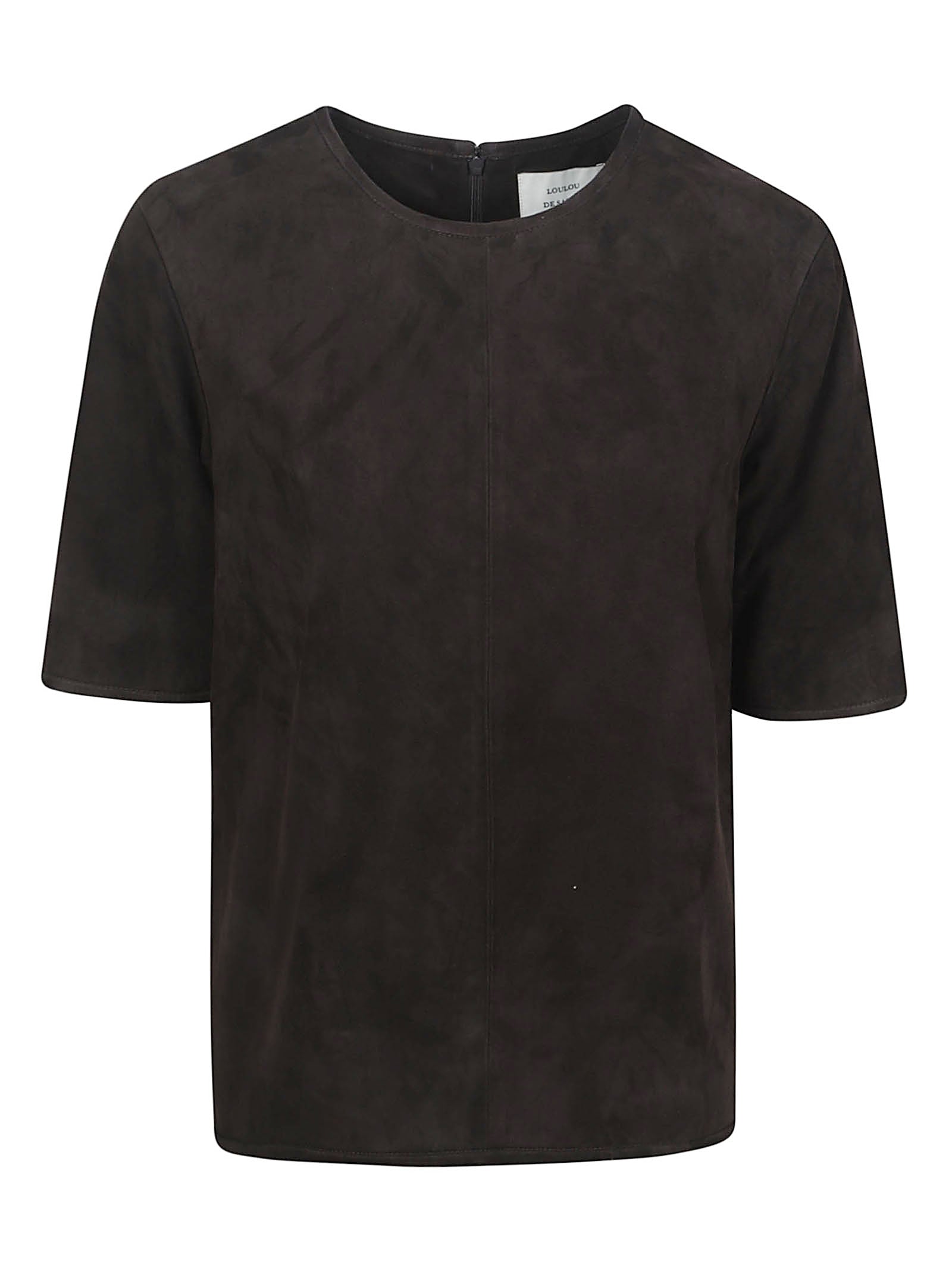ZAIDA SUEDE BOXY TSHIRT