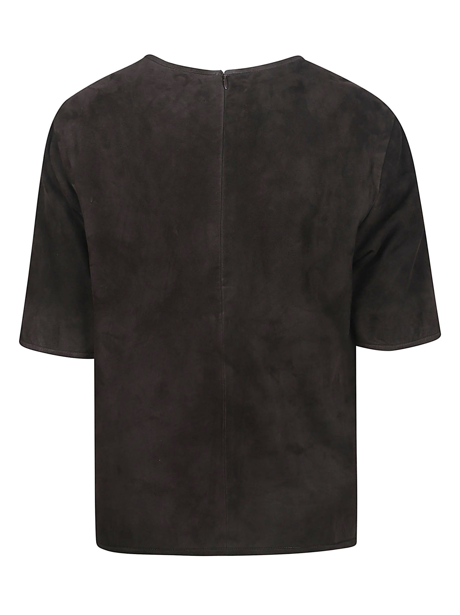 ZAIDA SUEDE BOXY TSHIRT