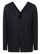 FRONT AND BACK V NECK SWEATER