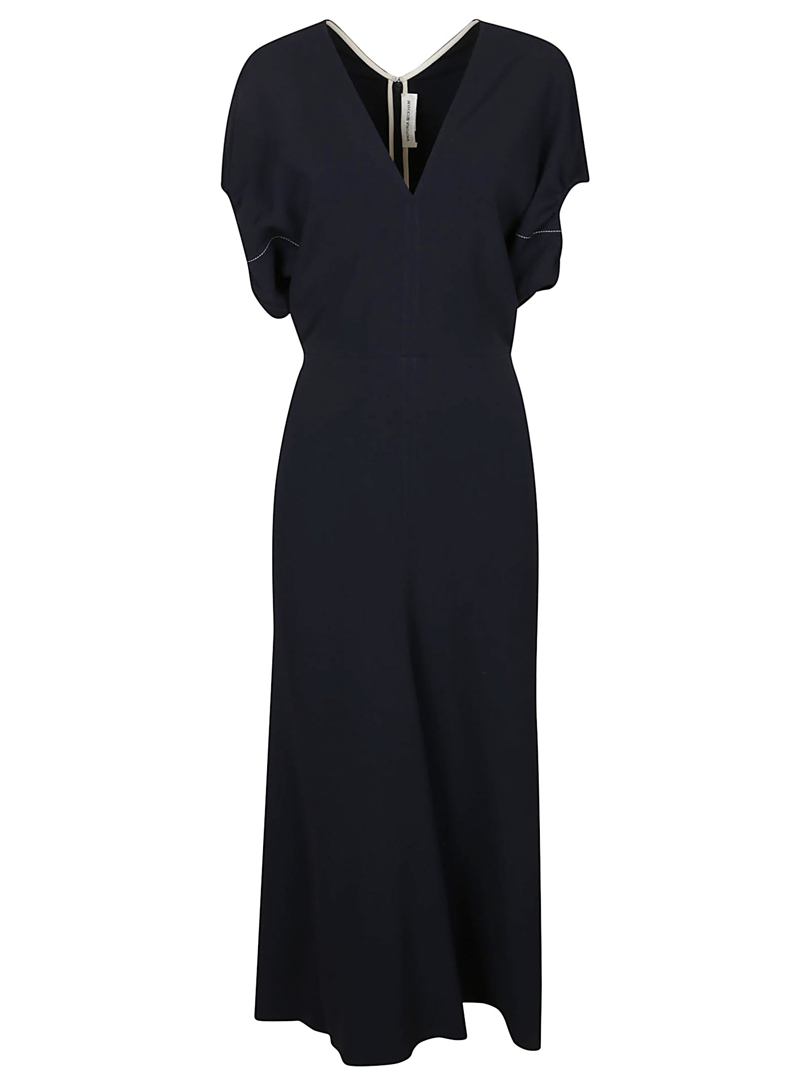 BLOUSON DETAIL MIDI DRESS