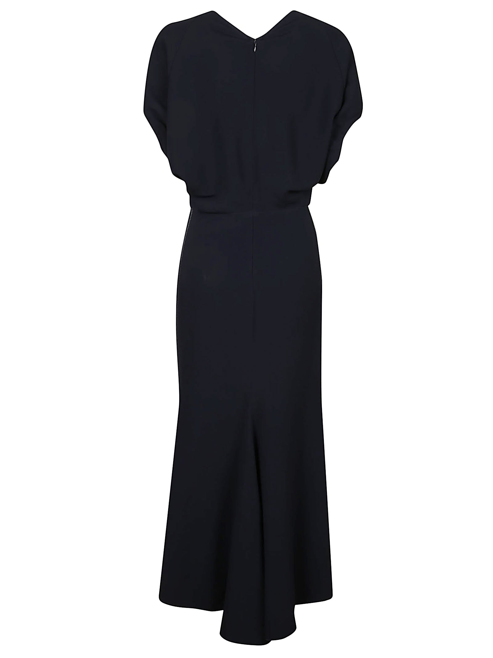 BLOUSON DETAIL MIDI DRESS