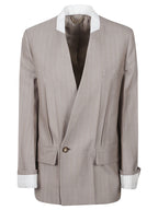 COLLARLESS JACKET