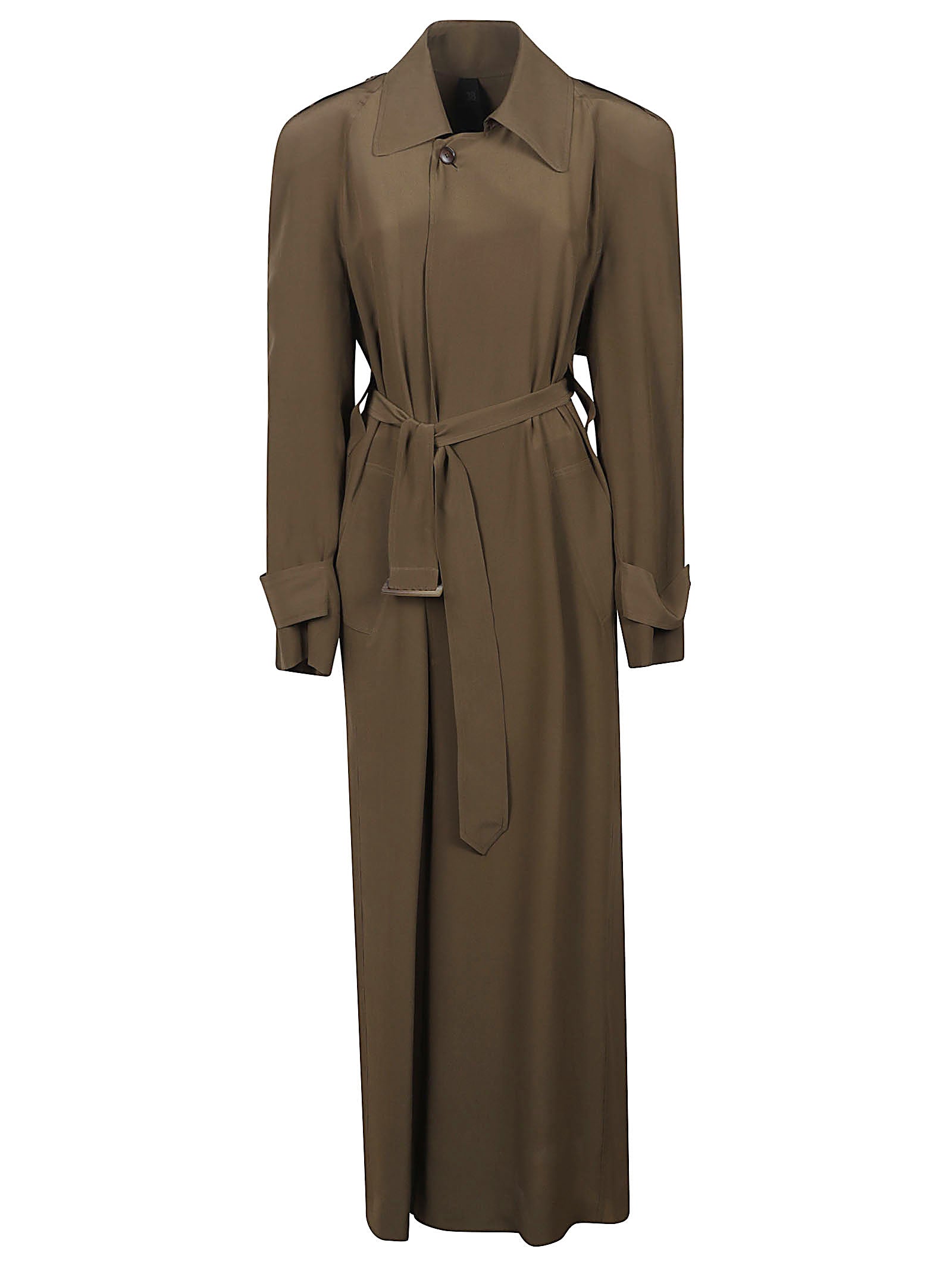FLUID SILK TRENCH COAT