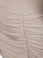 MATTE DRAPED DRESS