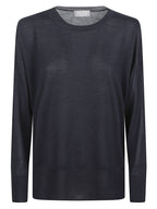 PLAIN KNITTED CREWNECK SWEATER