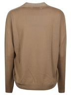 WOMAN PLAIN KNITTED VNECK SWEATER