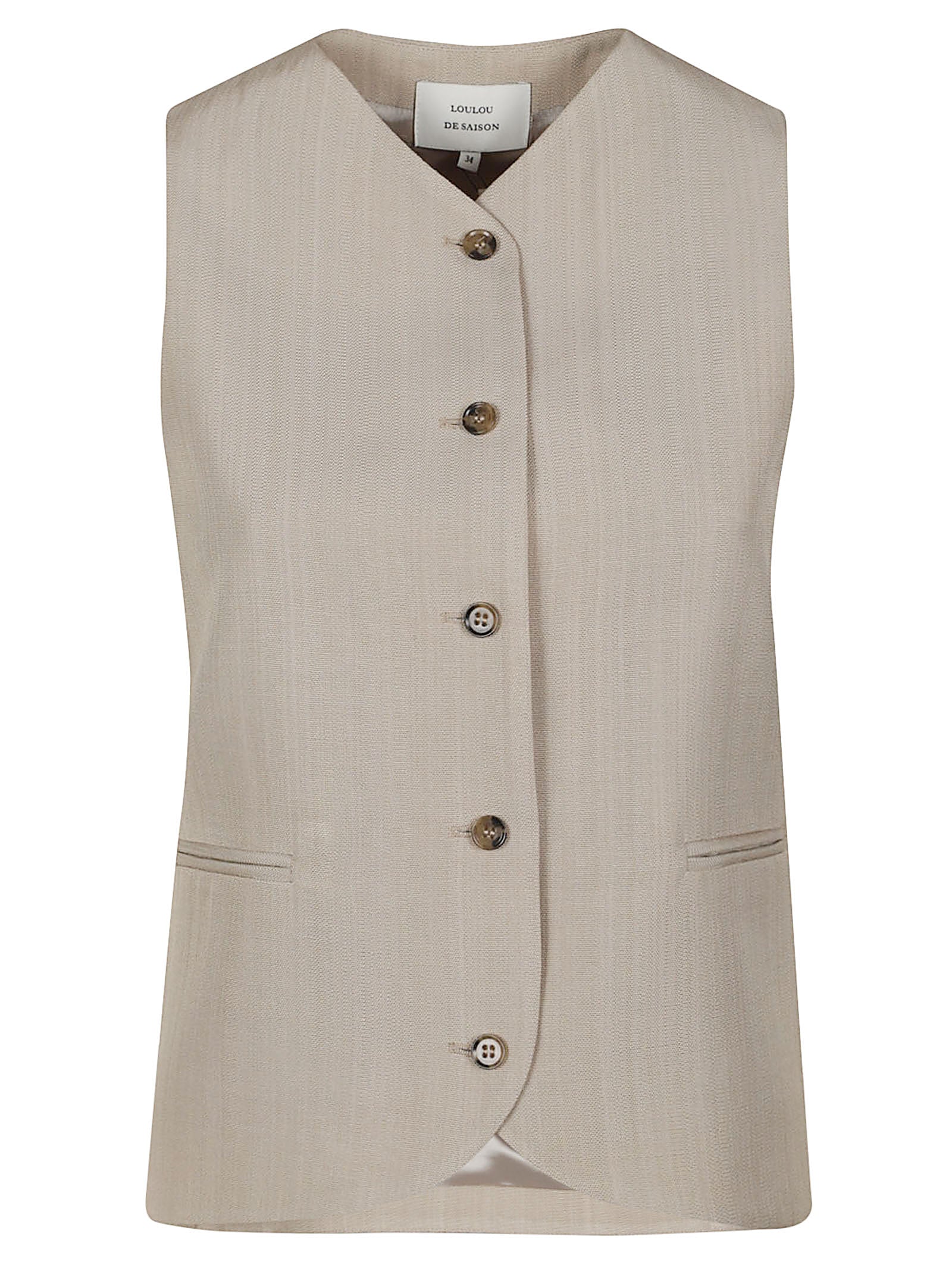 PACO HIGH NECK TAILORED VEST