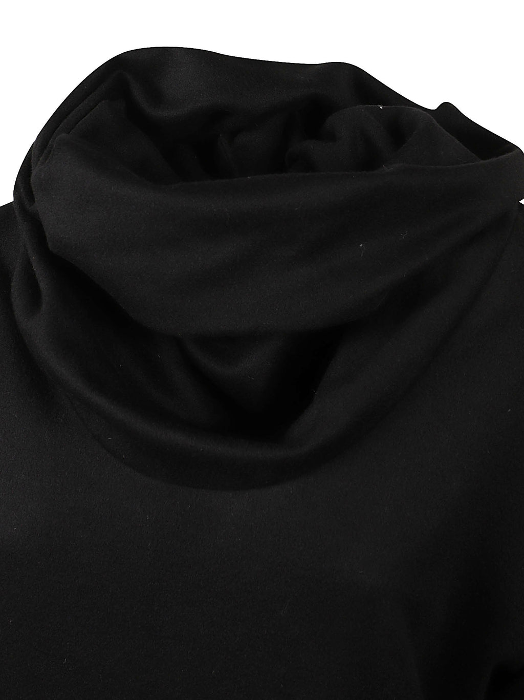 RUCHED HIGH NECK DRESS WOOL