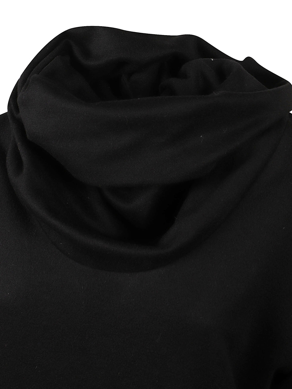 RUCHED HIGH NECK DRESS WOOL