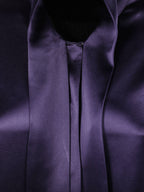 LS BOW SHIRT SATIN