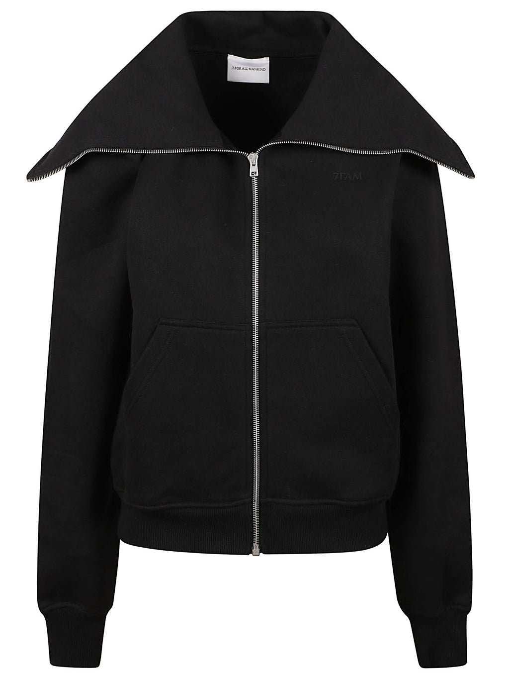 HIGH NECK ZIP HOODIE