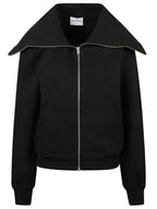 HIGH NECK ZIP HOODIE