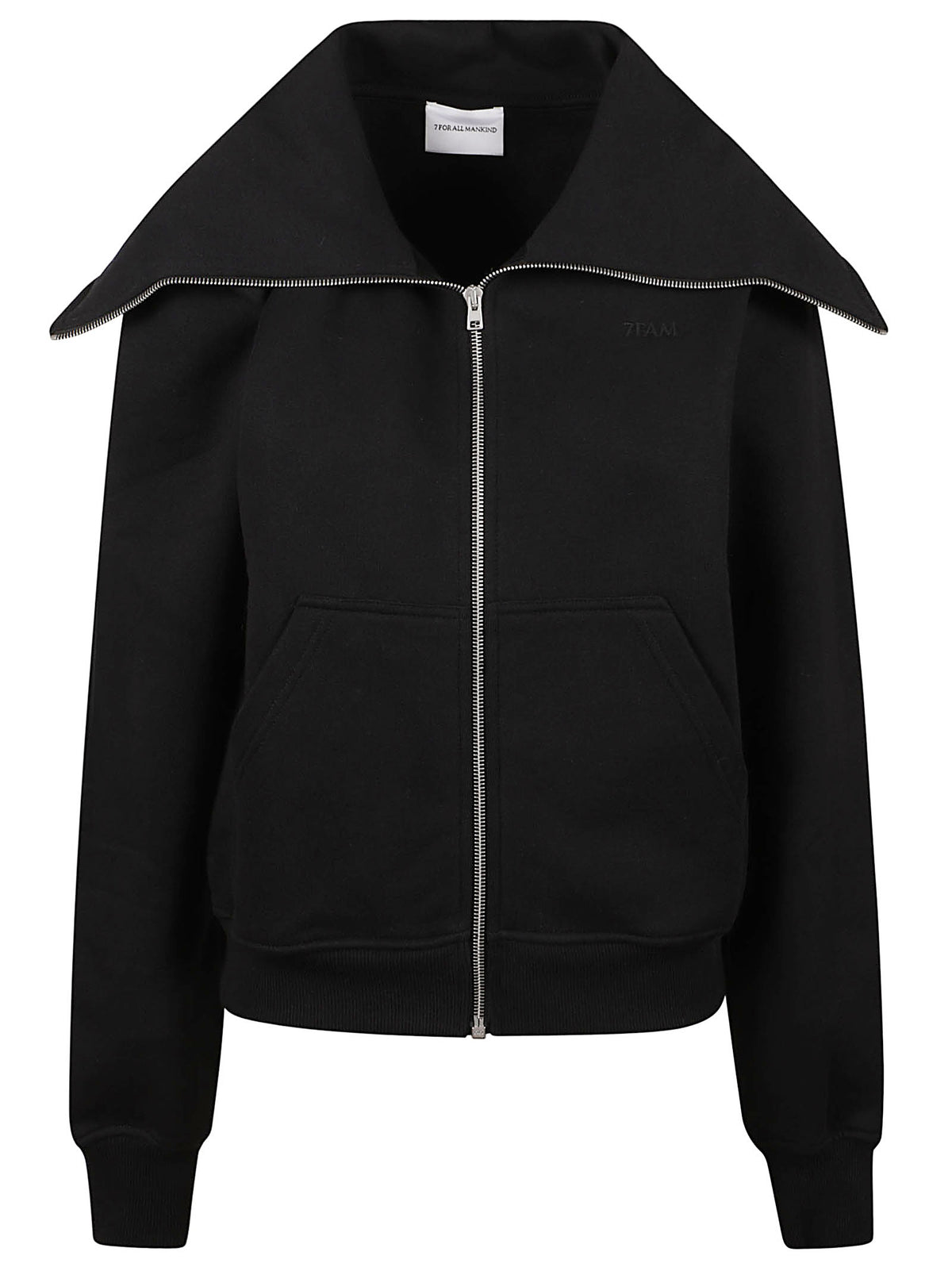 HIGH NECK ZIP HOODIE