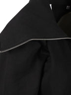 HIGH NECK ZIP HOODIE