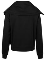 HIGH NECK ZIP HOODIE