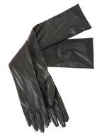 LONG GLOVES FAUX LEATHER