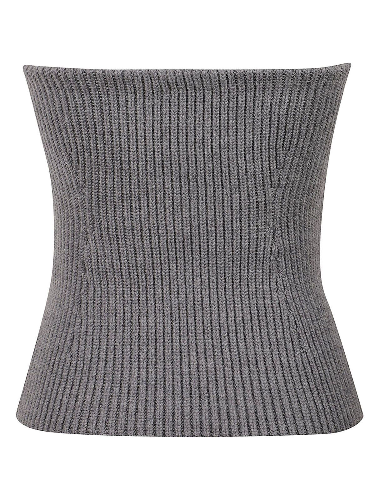 STRAPLESS KNITTED TOP