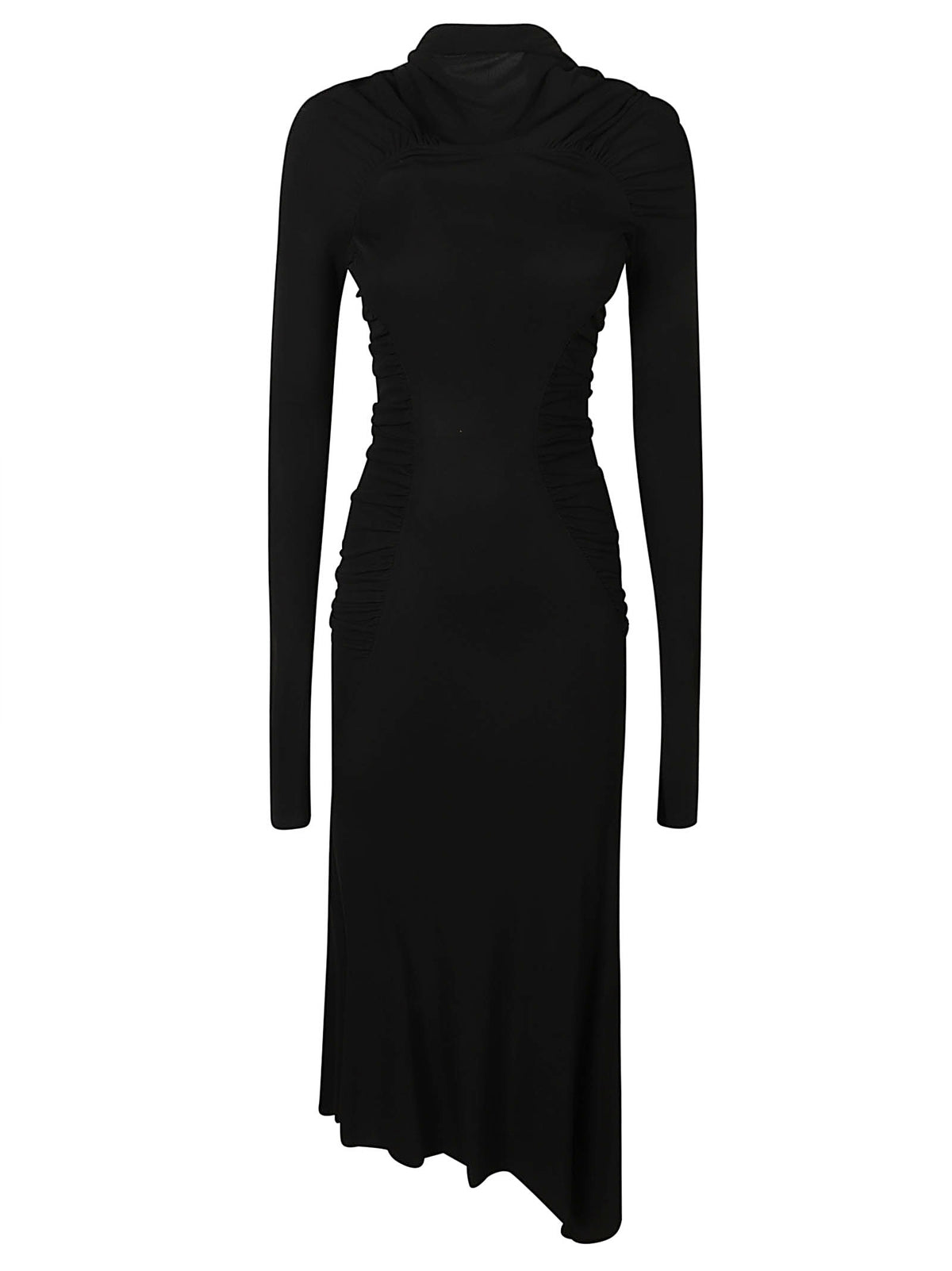 LONG SLEEVE GATHERED DRESS
