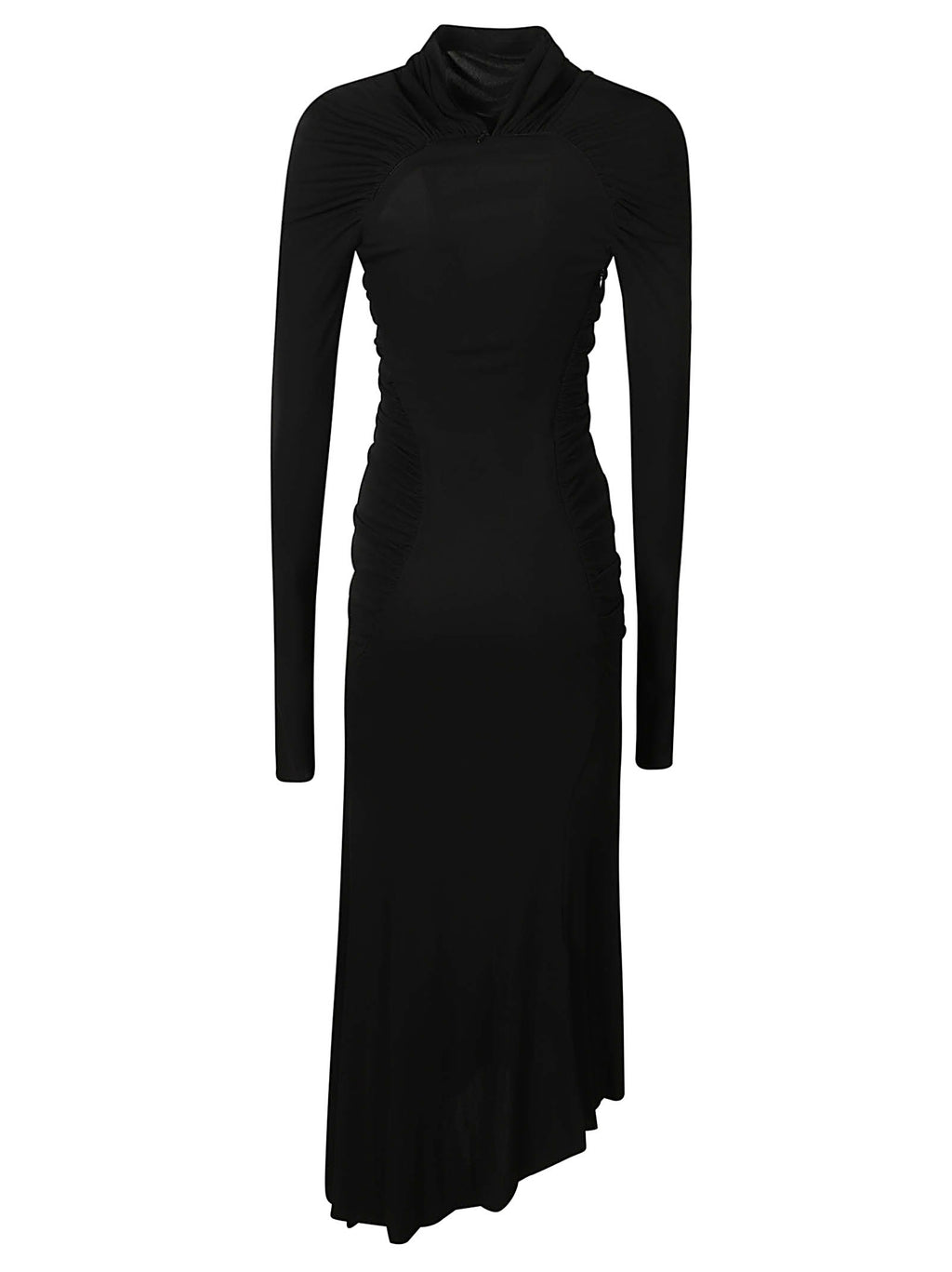 LONG SLEEVE GATHERED DRESS