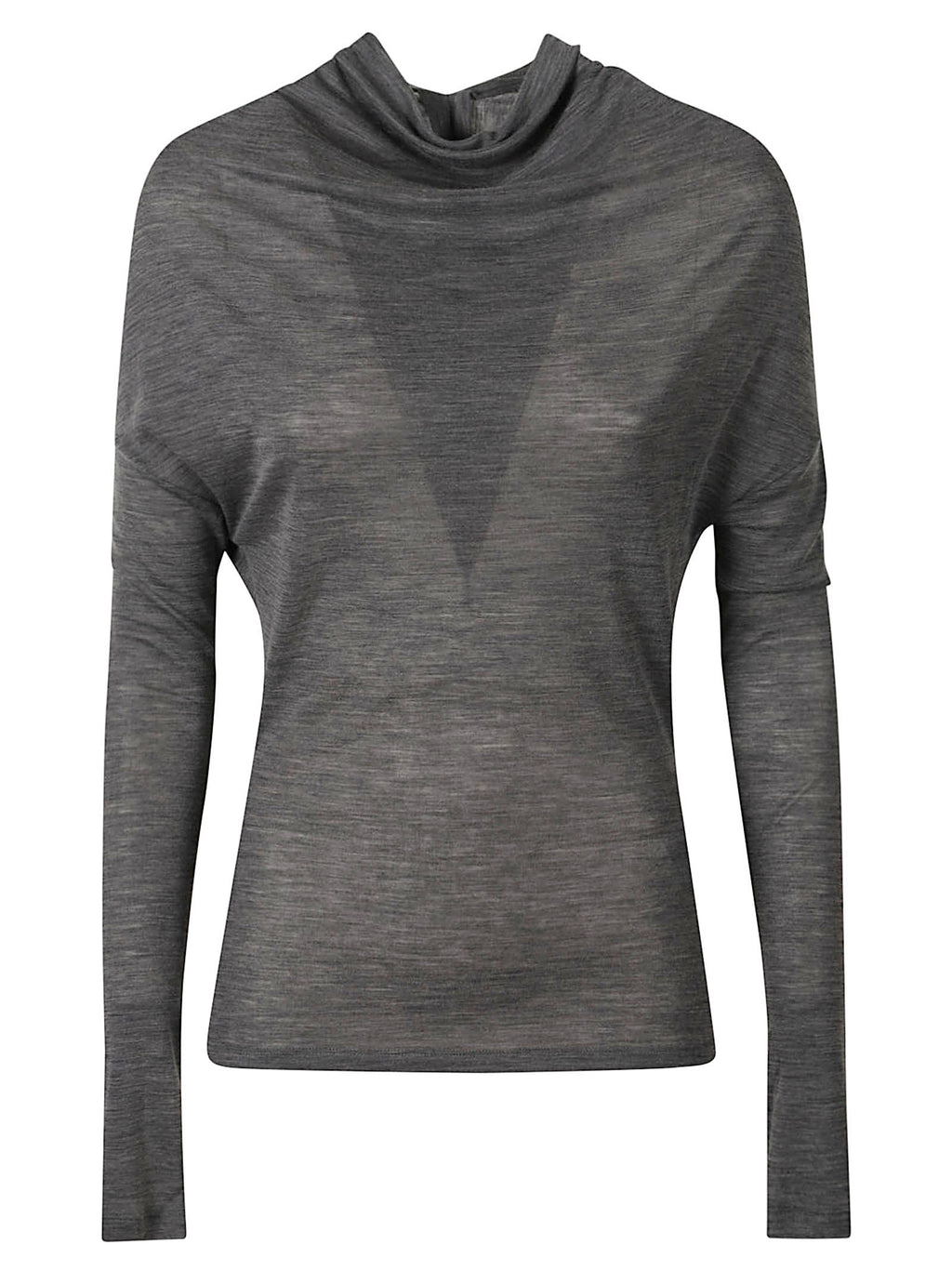 DRAPED LONG SLEEVE TOP