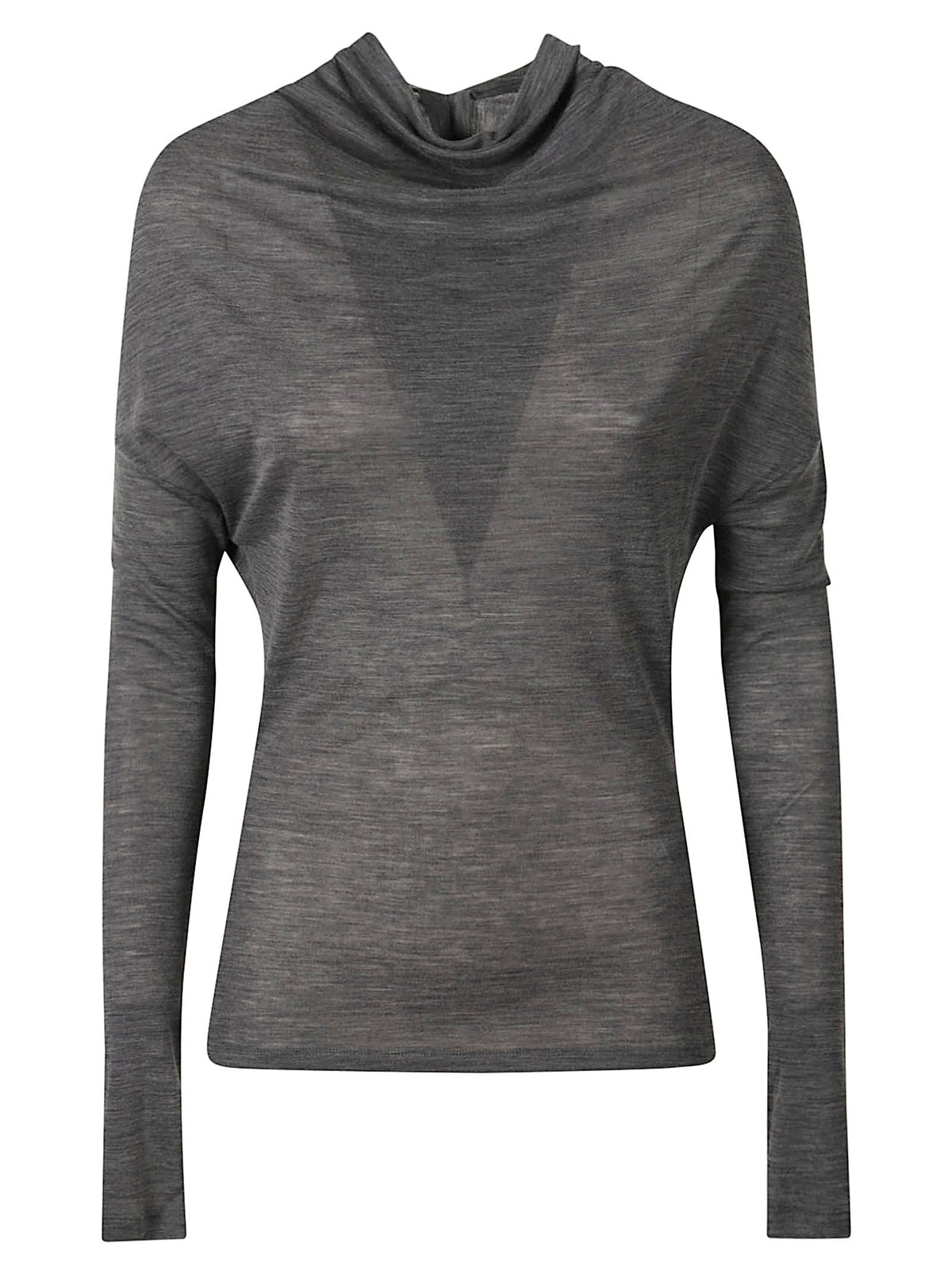 DRAPED LONG SLEEVE TOP