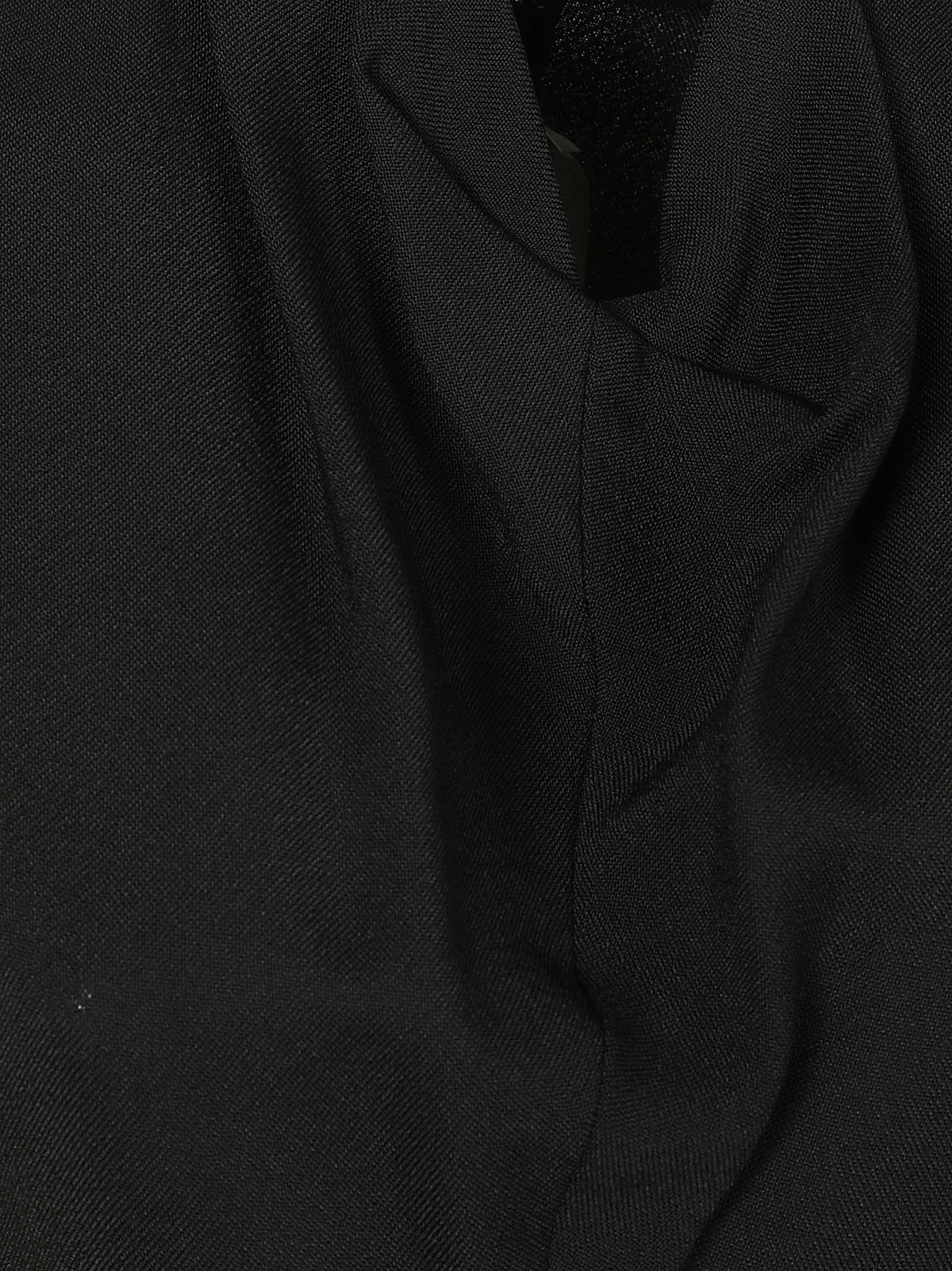 HIGH NECK DRAPED MIDI DRESS