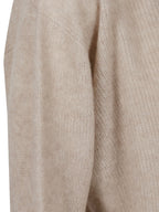 LADIES PLAIN KNITTED VNECK SWEAT