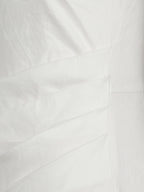 THE NADEGE ASYMMETRIC DRAPED MINI DRESS
