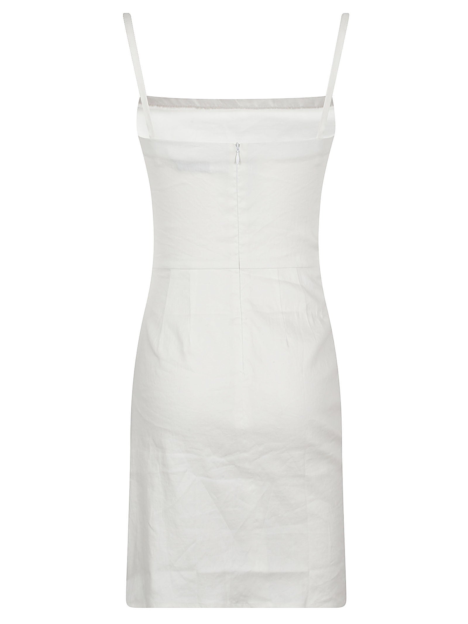 THE NADEGE ASYMMETRIC DRAPED MINI DRESS