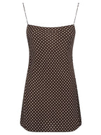 SQUARE SLIP MINI DRESS