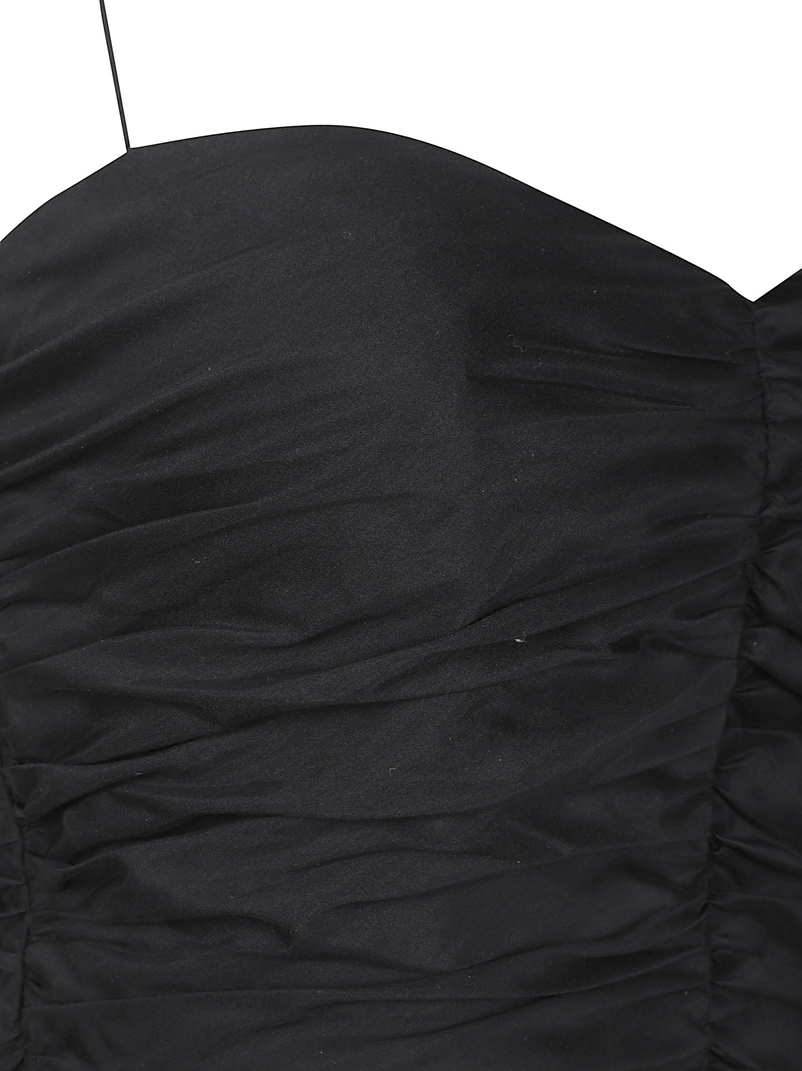 GATHERED DROP WAIST DRESS