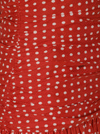GATHERED DROP WAIST DRESS