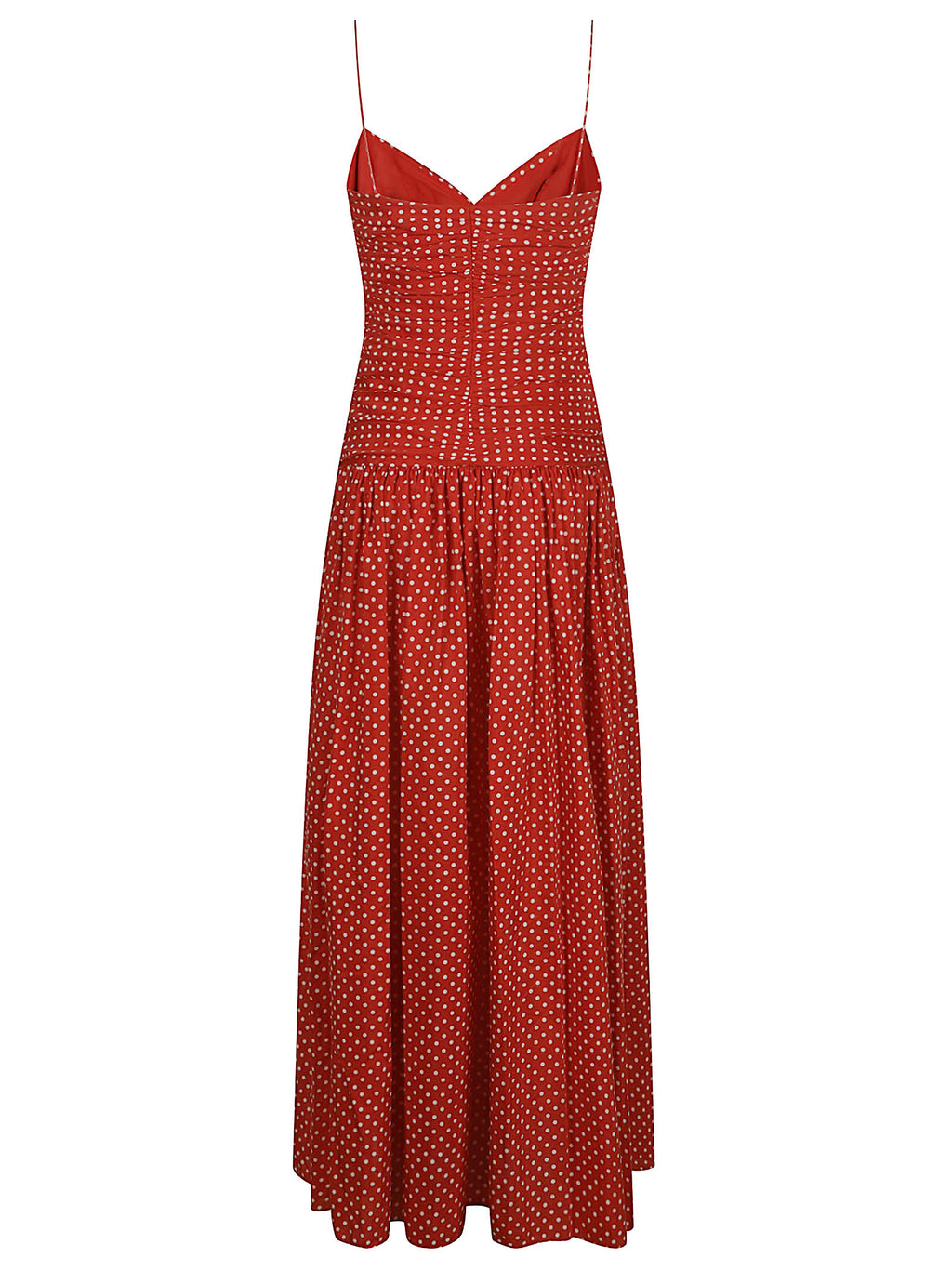 GATHERED DROP WAIST DRESS