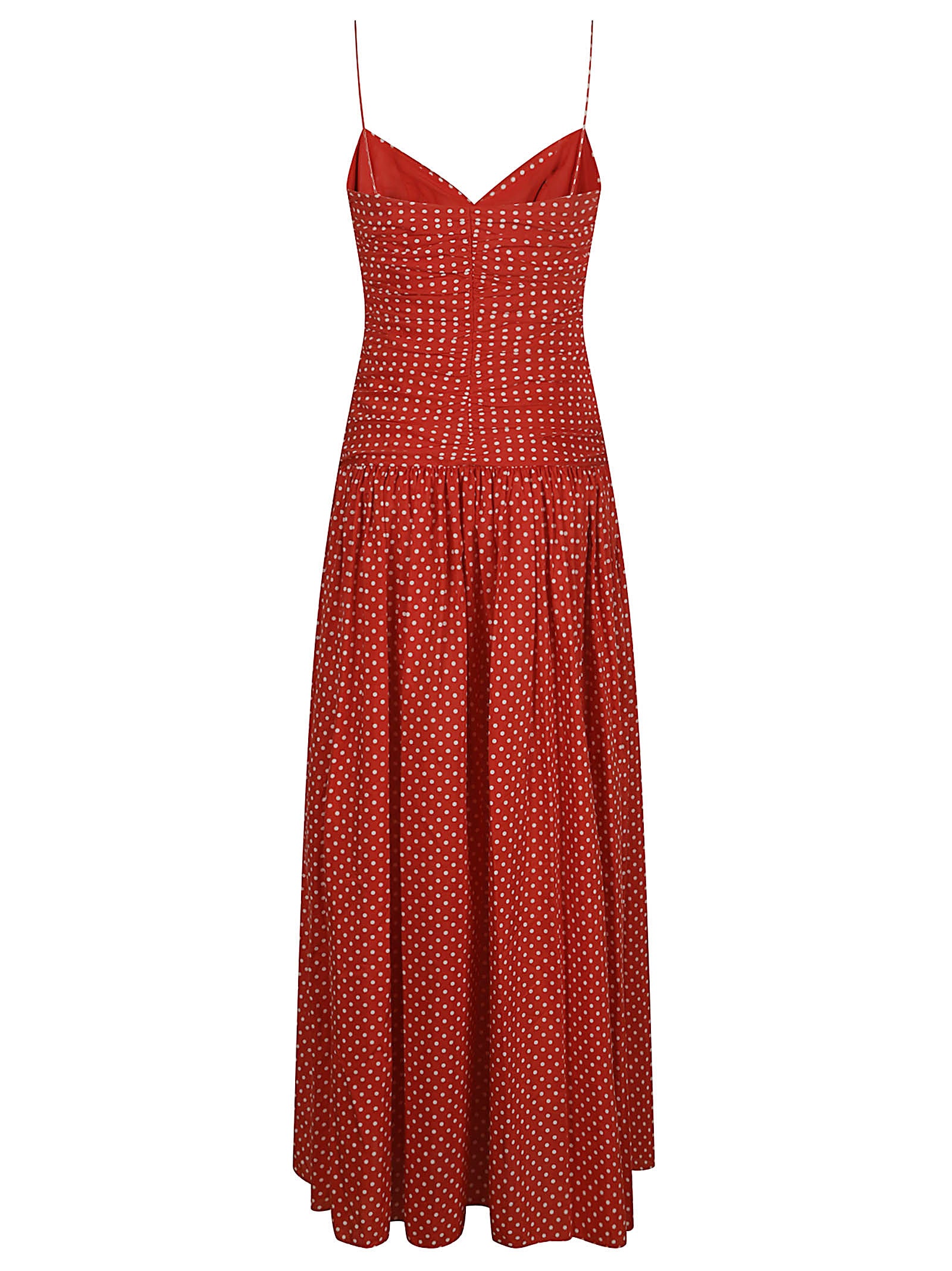 GATHERED DROP WAIST DRESS