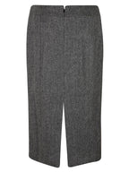 MIDI SKIRT WITH SLIT