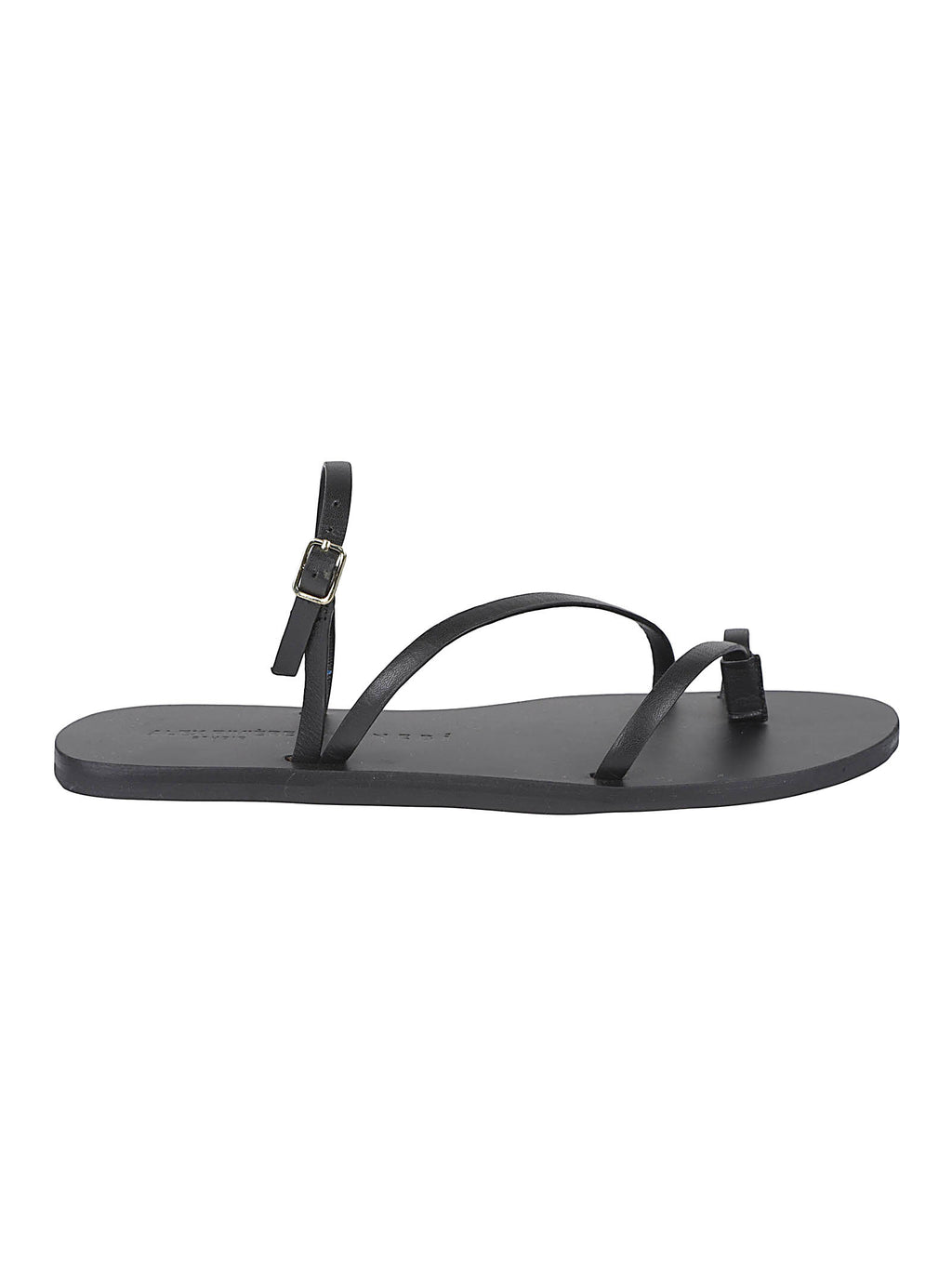 SLIDE LEATHER SANDALS